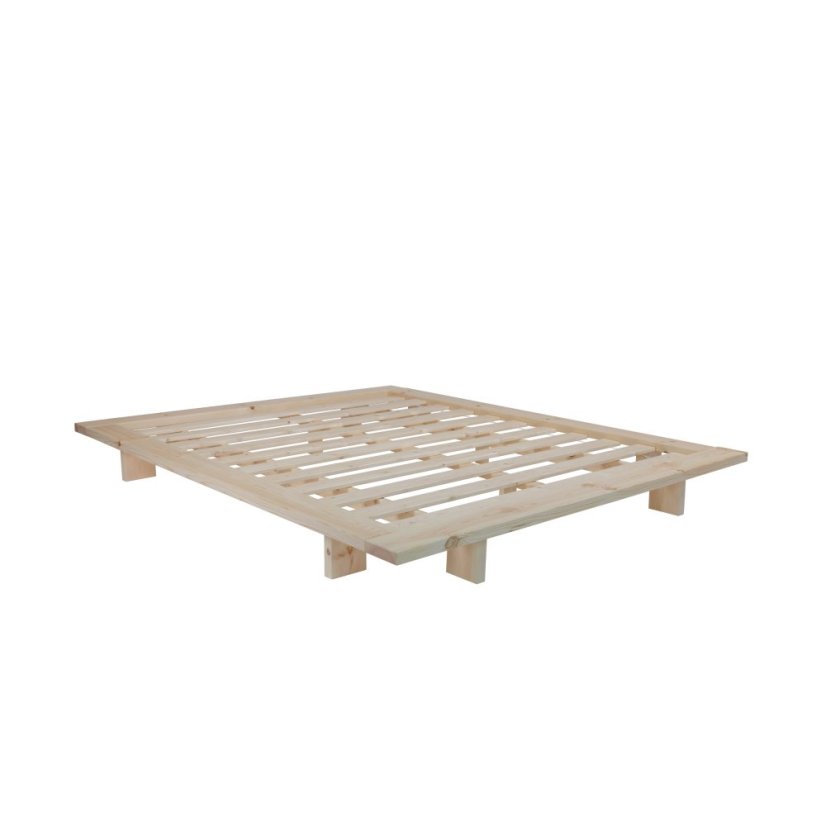 JAPAN BED natural pine (posteľ z borovice) - Farba: karup natural, rozmer: 140*200 cm
