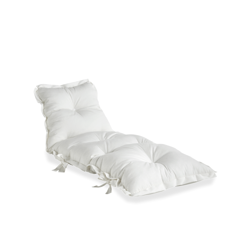 SIT AND SLEEP OUT™ - rozmer: 80x200 cm, farba futonu: white