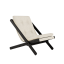 deckchair BOOGIE - lehátko (skladacie) - rozmer: 65x88x75 cm, farba futonu: linen, farba: black (lak)