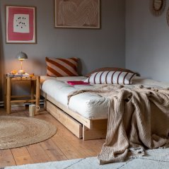 KANSO BED natural pine (posteľ z borovice)