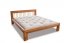 WOOD 01 natural adler bed (posteľ z jelše) - Farba: Tmavo hnedá, rozmer: 180*200 cm