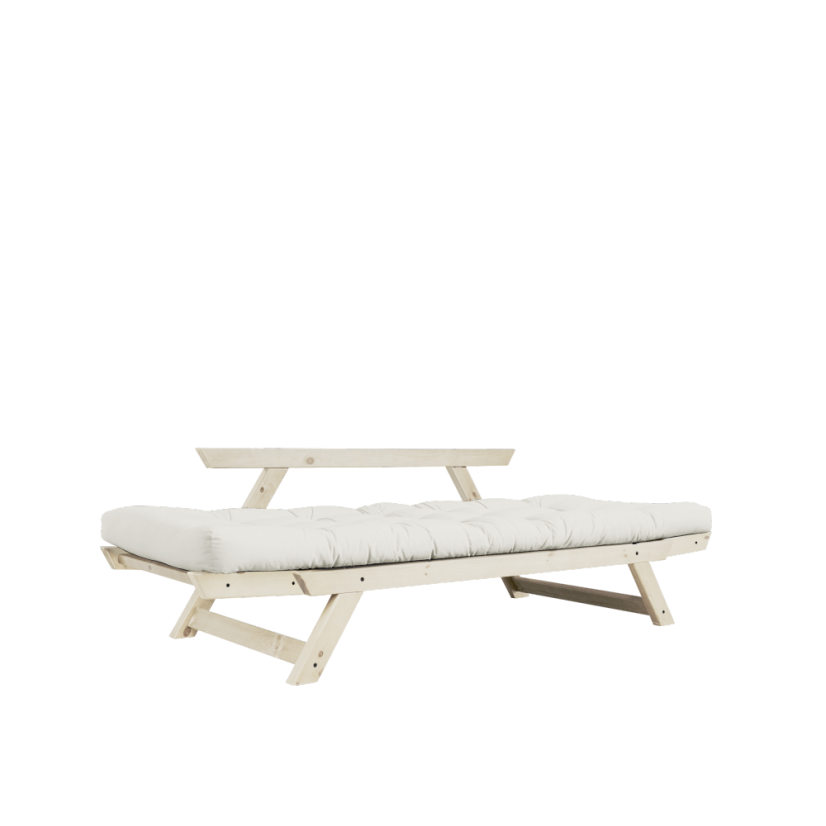 BEBOP SOFA natural pine (pohovka z borovice) - Farba: karup natural, farba futonu: brown 715
