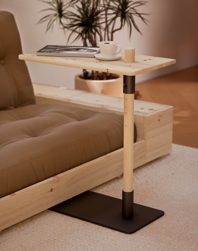 table ADJUST (stolík) - rozmer: 55x30 cm, farba: natural (lak)