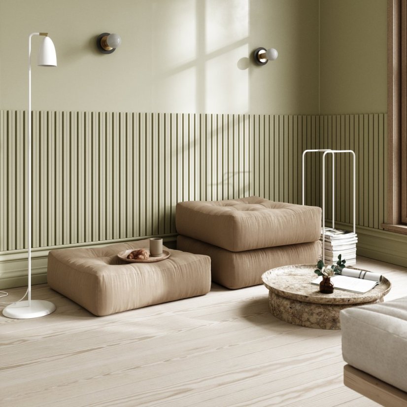 sofa MORE POUF (futónové kreslo) - rozmer: 70*70 cm, farba futonu: natural 701
