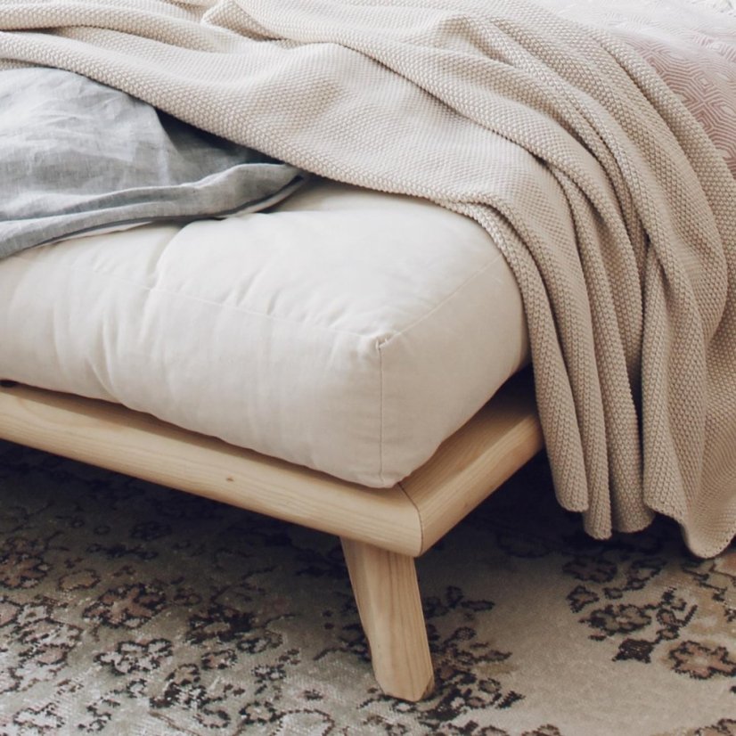 SENZA BED natural pine (posteľ z borovice) - Farba: karup natural, rozmer: 90*200 cm