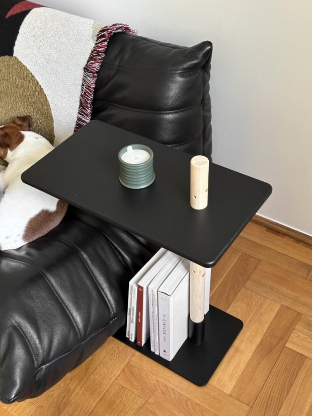table ADJUST (stolík) - rozmer: 55x30 cm, farba: natural (lak)