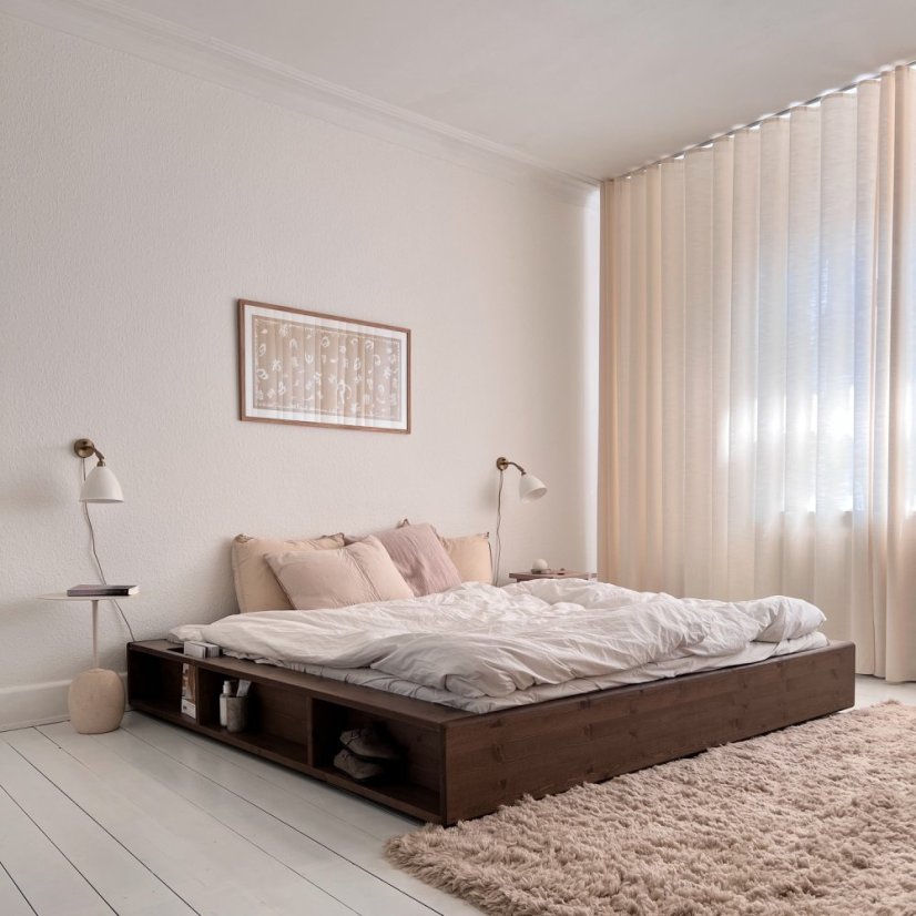 ZIGGY BED natural pine (posteľ z borovice) - Farba: karup natural, rozmer: 180*200 cm