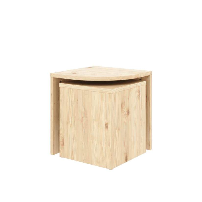 table COMBINE (set stolíků) - farba: karup natural