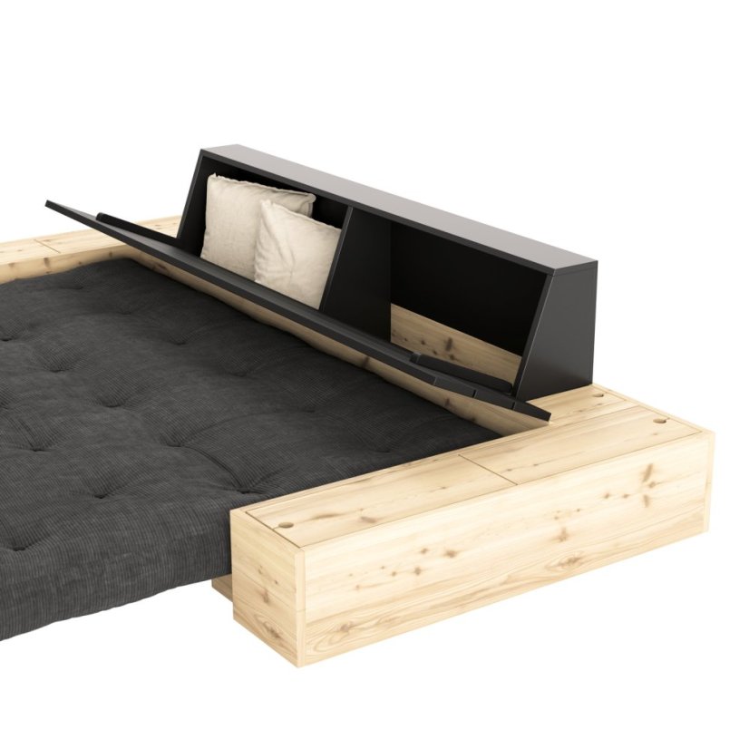 BASE SOFA natural pine (pohovka z borovice) - farba futonu: natural 701, farba: karup natural