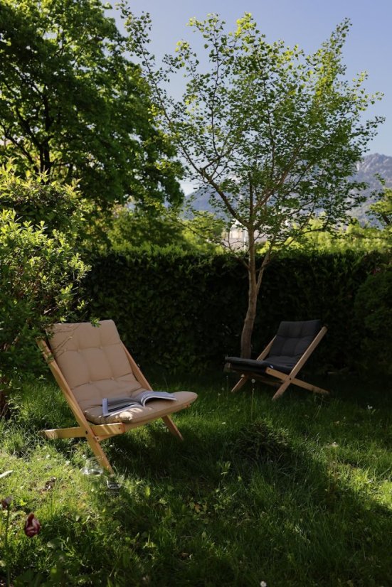 deckchair BOOGIE OUTDOOR - lehátko vonkajšie (skladacie) - rozmer: 65x88x75 cm, farba futonu: white, farba: olej (pre exteriér)
