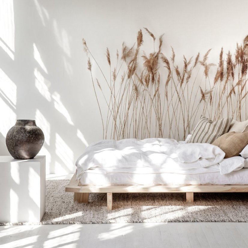 JAPAN BED natural pine (posteľ z borovice) - Farba: karup natural, rozmer: 90*200 cm