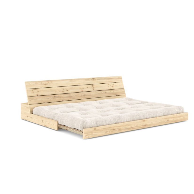 BASE SOFA natural pine (pohovka z borovice) - farba futonu: natural 701, farba: karup natural