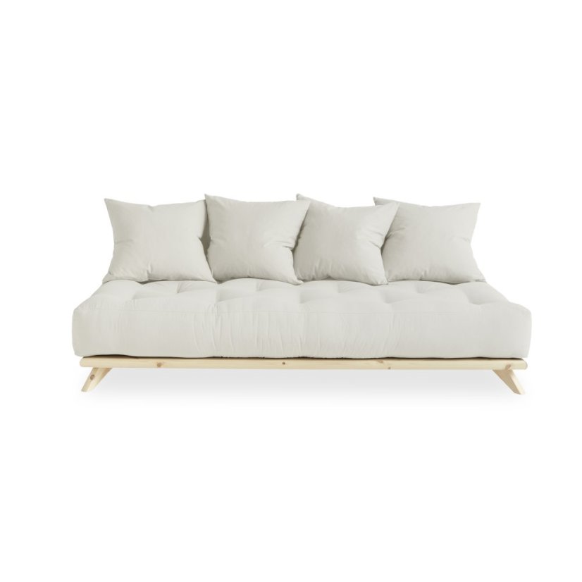 SENZA SOFA DAYBED pine (pohovka z borovice) - Farba: karup natural, farba futonu: natural 701