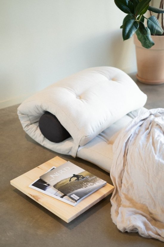 WRAP - rozmer: 70x200x12 cm, farba futonu: natural