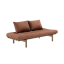 PACE SOFA DAYBED natural pine (pohovka z borovice) - Farba: karup carob, farba futonu: clay brown 759