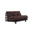 ROOT SOFA natural pine (pohovka z borovice) - Farba: karup black night, rozmer: 140*200 cm, farba futonu: brown 715