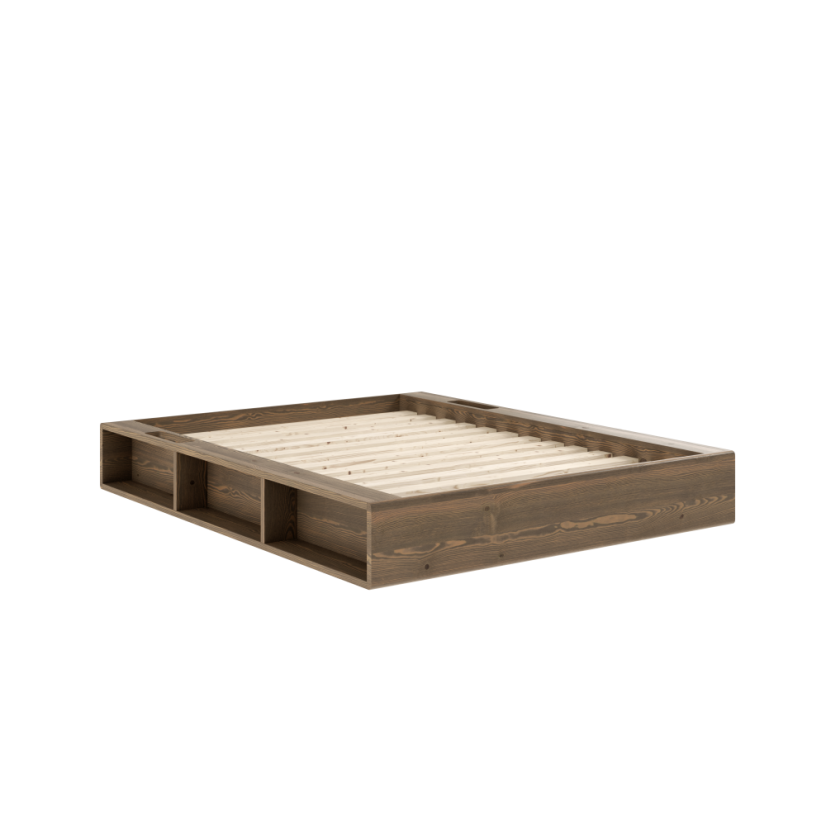 ZIGGY BED natural pine (posteľ z borovice) - Farba: karup natural, rozmer: 140*200 cm