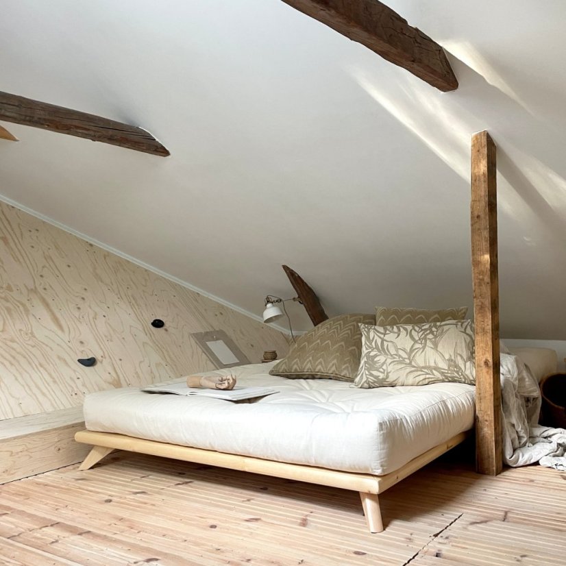 SENZA BED natural pine (posteľ z borovice) - Farba: karup natural, rozmer: 90*200 cm