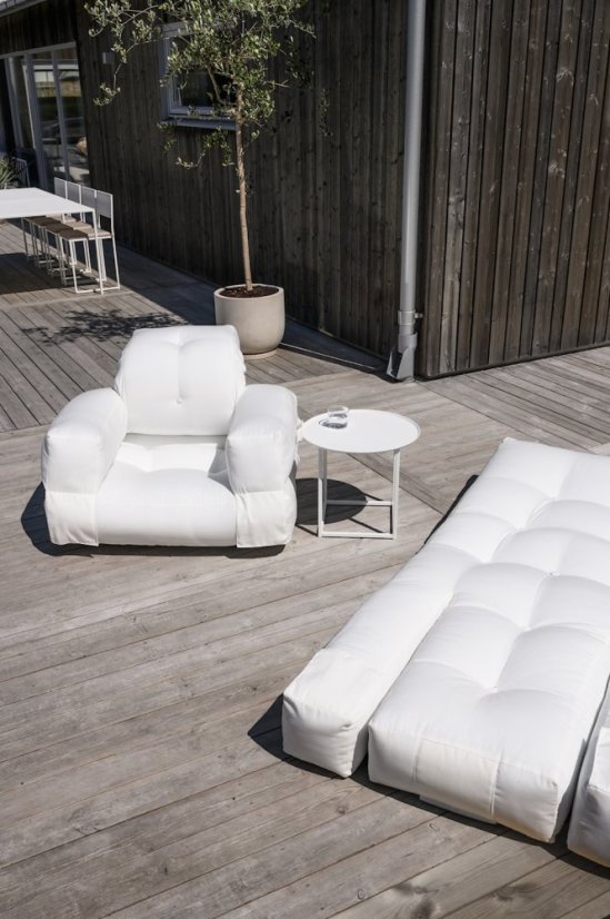 HIPPO CHAIR OUT™ - rozmer: 90x200 cm, farba futonu: white