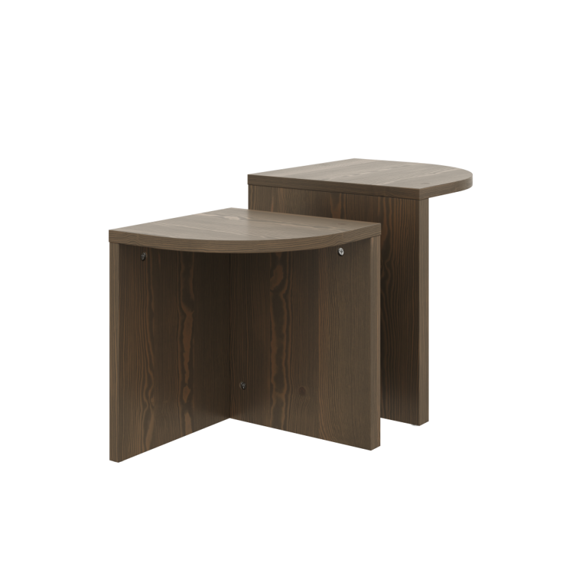 table COMBINE (set stolíků) - farba: karup natural