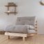 ROOT SOFA natural pine (pohovka z borovice) - Farba: karup natural, rozmer: 90*200 cm, farba futonu: natural 701