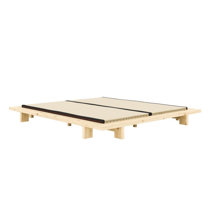 JAPAN BED natural pine (posteľ z borovice) - Farba: karup natural, rozmer: 90*200 cm