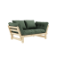 BEAT SOFA natural pine (pohovka z borovice) - Farba: karup natural, farba futonu: olive green 756