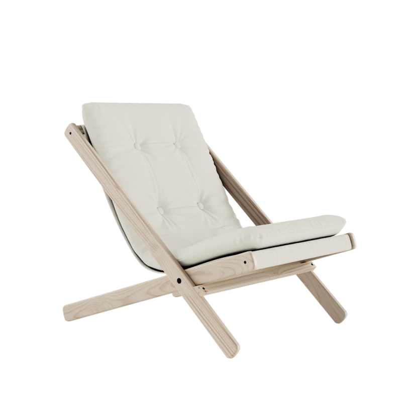deckchair BOOGIE - lehátko (skladacie) - rozmer: 65x88x75 cm, farba futonu: natural, farba: neošetřené (bez oleja, bez laku)