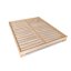 CUBE Double Bed (postel z buku) - rozmer: 200x160x16 cm, farba: neošetřené (bez oleja, bez laku)