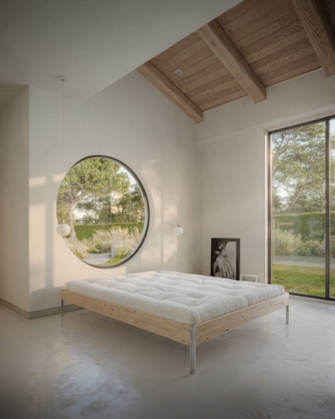 CORE BED natural pine (posteľ z borovice) - rozmer: 140*200 cm, farba: karup natural