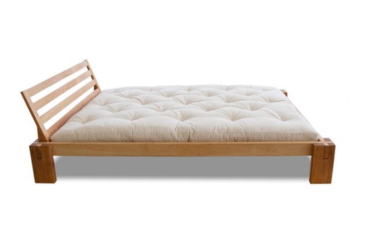 WOOD 03 natural oak bed (posteľ z duba) - Farba: Natural oak, rozmer: 90*200 cm
