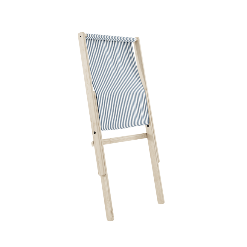 deckchair BOOGIE - lehátko (skladacie) - rozmer: 65x88x75 cm, farba futonu: clay brown, farba: neošetřené (bez oleja, bez laku)