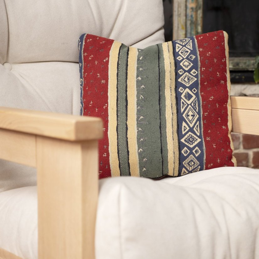 MEXICO Armchair (kreslo z buku) - rozmer: 105 / 140x75x83 cm, farba futonu: beige, farba: natural (lněný olej)