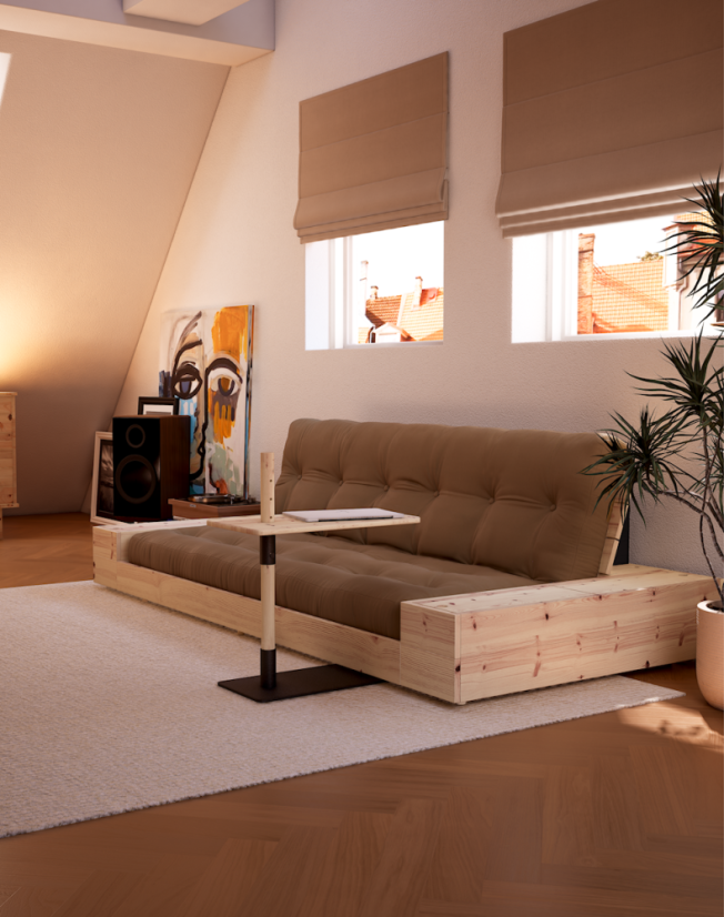 table ADJUST (stolík) - rozmer: 55x30 cm, farba: natural (lak)