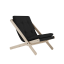 deckchair BOOGIE - lehátko (skladacie) - rozmer: 65x88x75 cm, farba futonu: dark grey, farba: neošetřené (bez oleja, bez laku)