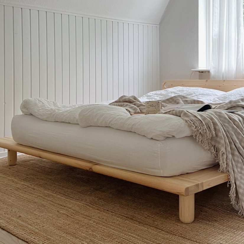 PEEK BED natural pine (posteľ z borovice) - Farba: karup natural, rozmer: 140*200 cm