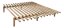 PACE BED natural pine (posteľ z borovice) - Farba: karup natural, rozmer: 140*200 cm