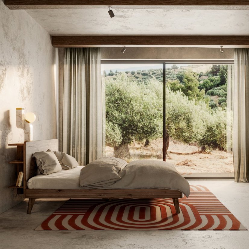 RETREAT BED natural pine (posteľ z borovice)