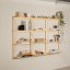 GROOVE SHELVING (nástenné police) - Farba: karup natural, rozmer: 127*25,5*66 cm