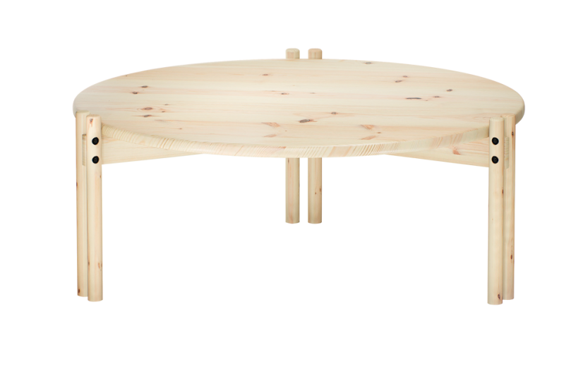 table STICKS TABLE LOW (stolík) - rozmer: 80x32 cm, farba: natural (lak)