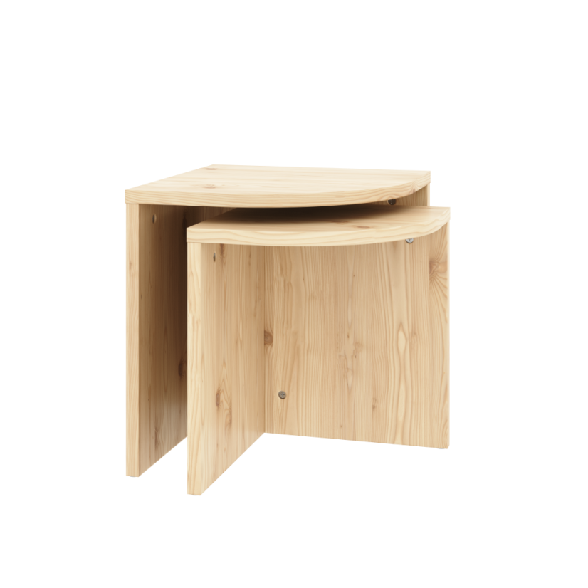 table COMBINE (set stolíků) - farba: karup natural