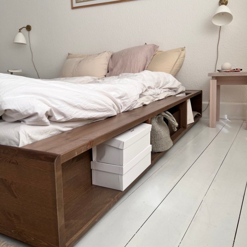 ZIGGY BED natural pine (posteľ z borovice) - Farba: karup natural, rozmer: 140*200 cm