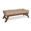 ALLEGRO Bench (lavice z buku) - rozmer: 140x50x43 cm, farba futonu: beige, farba: walnut (lněný olej)