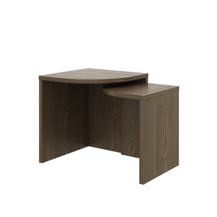 table COMBINE (set stolíků) - farba: karup natural