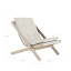 deckchair BOOGIE - lehátko (skladacie) - rozmer: 65x88x75 cm, farba futonu: clay brown, farba: neošetřené (bez oleja, bez laku)