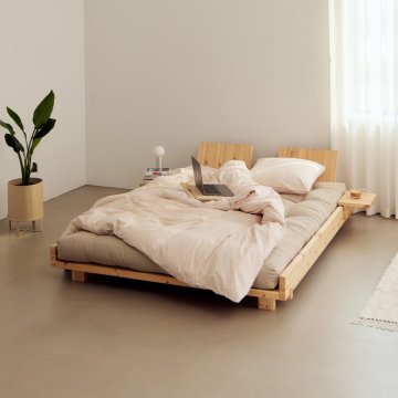 SOCIAL bed - rozmer - 168x204x23 cm + 2x stolík a 2x čelo
