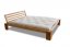 WOOD 03 natural adler bed (posteľ z jelše) - Farba: Tmavo hnedá, rozmer: 90*200 cm