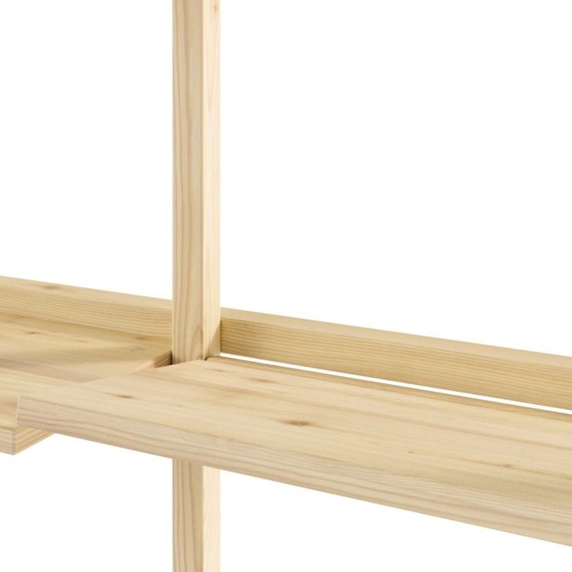 GROOVE SHELVING (nástenné police) - Farba: karup natural, rozmer: 127*25,5*66 cm