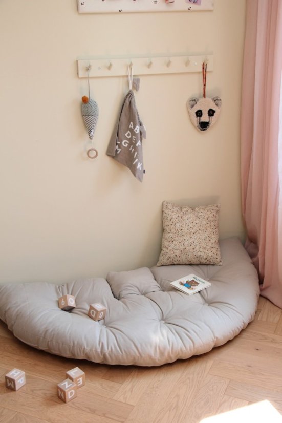 MINI NIDO - rozmer: 75x80x60 cm, farba futonu: natural