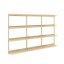 GROOVE SHELVING (nástenné police) - Farba: karup natural, rozmer: 127*25,5*66 cm